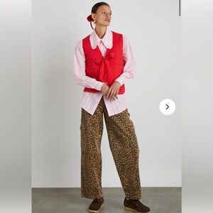 Damson Madder Dion Leopard Cargo pants US size 4